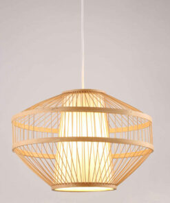 Đèn thả trang trí mây tre đan