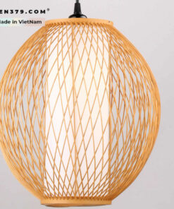Đèn thả trang trí mây tre đan