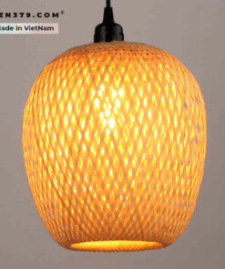 Đèn thả trang trí mây tre đan
