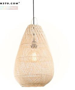 Đèn thả trang trí mây tre đan