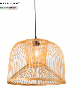 Đèn thả trang trí mây tre đan