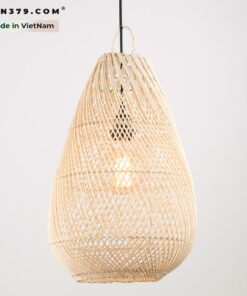 Đèn thả trang trí mây tre đan