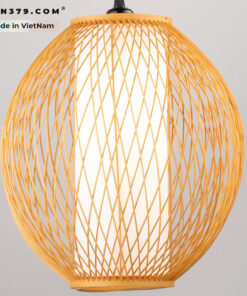 Đèn thả trang trí mây tre đan