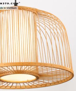 Đèn thả trang trí mây tre đan