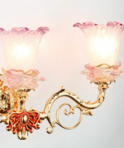 Đèn tường đồng & thủy tinh cổ điển cao cấp