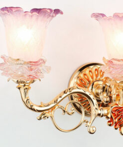 Đèn tường đồng & thủy tinh cổ điển cao cấp