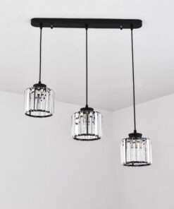 Bộ đèn thả bàn ăn thủy tinh 3 bóng hiện đại