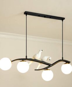 Đèn thả trang trí bàn ăn 4 bóng hiện đại