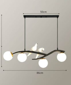 Đèn thả trang trí bàn ăn 4 bóng hiện đại