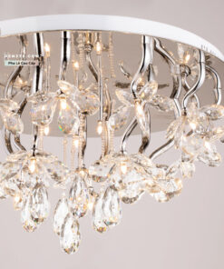 Đèn mâm ốp trần pha lê Φ650mm