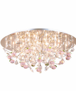 Đèn mâm ốp trần pha lê Φ800 Vườn Eden VR19555