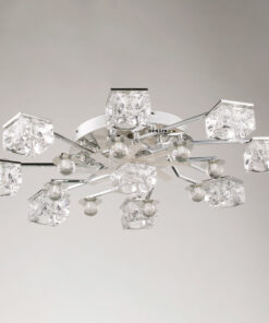 Đèn mâm ốp trần pha lê Φ750mm 7 chế độ màu sắc VR19550