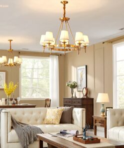 Đèn chùm đồng tân cổ điển KA1579