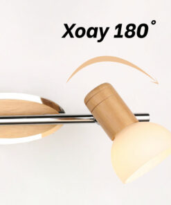 Đèn rọi tranh, soi gương gỗ 2 bóng