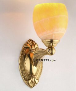 Đèn tường đồng chao đá cao cấp