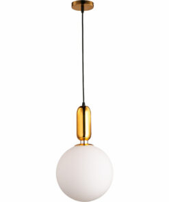 Đèn thả trang trí thủy tinh tròn hiện đại 25cm VR0488