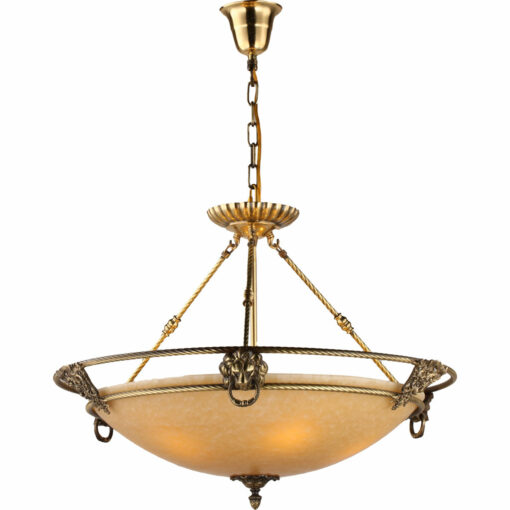 Đèn thả bằng đồng chao đá VR0957