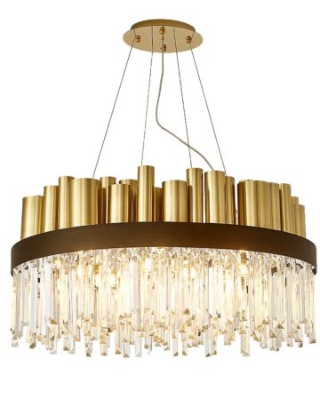 Đèn chùm trang trí pha lê hiện đại VR0913: 1 mét, pha kê K9
