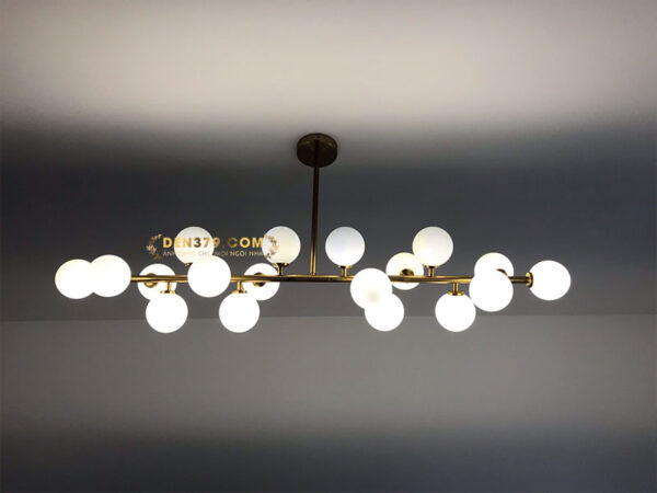 Đèn thả trang trí thủy tinh 16 bóng hiện đại