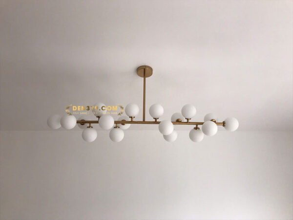 Đèn thả trang trí thủy tinh 16 bóng hiện đại