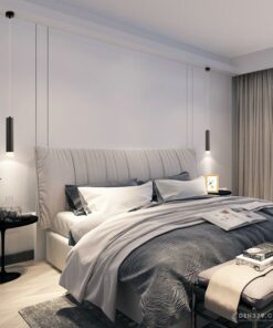 Đèn thả Ống bơ kim loại hiện đại