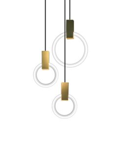 Đèn thả trang trí, thông tầng cầu thang hiện đại AULJ8090