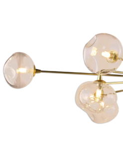 Đèn chùm đồng chụp thủy tinh hiện đại VR21990