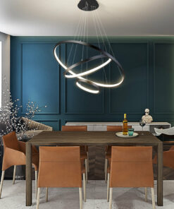 Đèn thả LED 3 vòng hiện đại VR816-BK