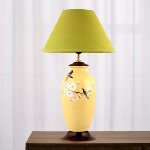 Đèn bàn, đèn ngủ gốm sơn mài VR9530