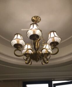 Đèn chùm đồng tân cổ điển SA9003