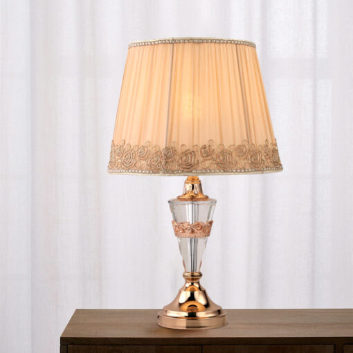 Đèn bàn, đèn ngủ thủy tinh chụp hoa VR3154