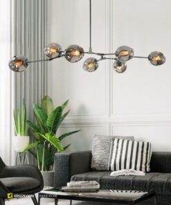 Đèn chùm chao thủy tinh 6 bóng VIRGO 8085/6B