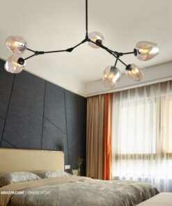 Đèn chùm chao thủy tinh 6 bóng VIRGO 8085/6B