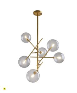 Đèn chùm 6 bóng thủy tinh trong VIRGO V13/6