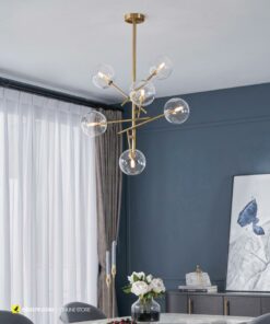 Đèn chùm 6 bóng thủy tinh trong VIRGO V13/6