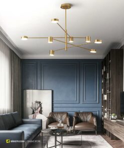 Đèn chùm nhánh xoay hiện đại VIRGO V1078/8G