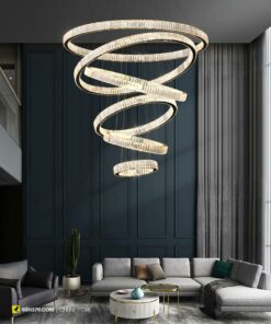 Đèn chùm pha lê 6 vòng cao cấp VIRGO V24398