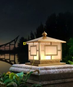 Đèn trụ cổng ngoài trời bằng đồng TD02/2