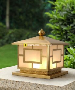 Đèn trụ cổng ngoài trời bằng đồng TD02/2