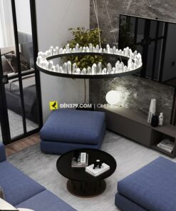 Đèn thả trang trí vòng tròn pha lê cao cấp VIRGO V1228/120