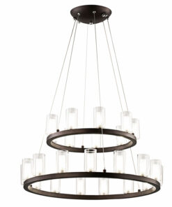 VIRGO V8838 | Đèn chùm trang trí thủy tinh phong cách nến