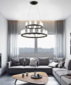 VIRGO V8838 | Đèn chùm trang trí thủy tinh phong cách nến