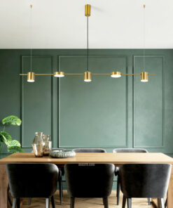 VIRGO V2921/5 | Đèn thả ngang rọi 5 đầu xi vàng cao cấp