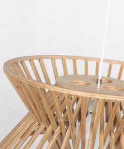 VIRGO V9526 | Đèn thả gỗ thông tự nhiên