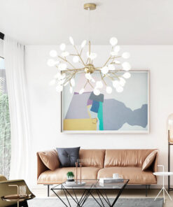 VIRGO V198/36 | Đèn thả Hera trang trí lá thủy tinh 36 bóng