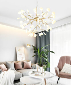 VIRGO V198/36 | Đèn thả Hera trang trí lá thủy tinh 36 bóng