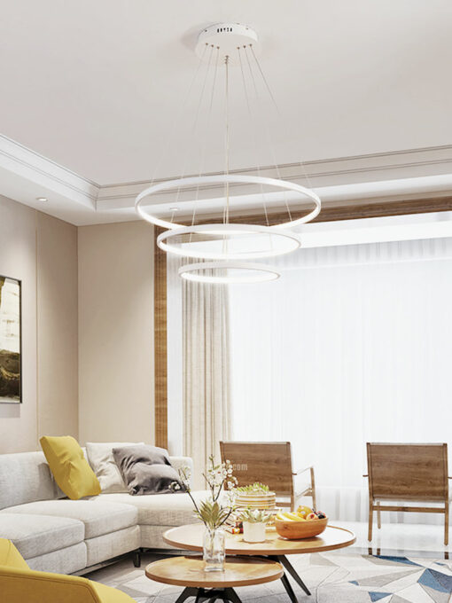 VIRGO V816W: Đèn thả LED 3 vòng 3 chế độ sáng (Remote)