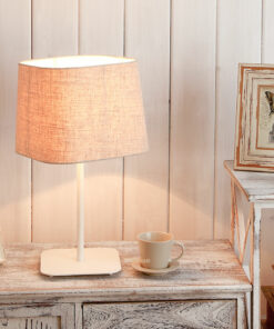 VIRGO V526W | Đèn bàn hiện đại, đèn ngủ chụp vải cao cấp