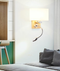 VIRGO V973 | Đèn gắn tường chụp thủy tinh kèm rọi ASV 3W