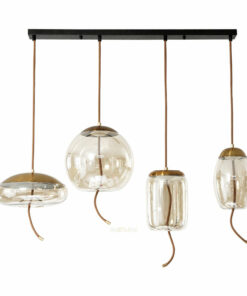 VIRGO V219 | Đèn thả trang trí thủy tinh màu trà cao cấp